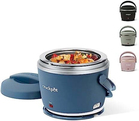 Crock-Pot Electric Lunch Box Food Warmer 20oz – Faded Blue Y9LMPV
