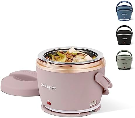 Crock-Pot Electric Lunch Box Food Warmer 20oz – Blush Pink UZJAHN
